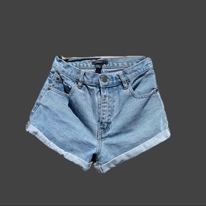 Forever 21 mid-rise denim shorts